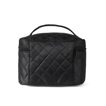 NYLON DIAMOND QUILTED COSMETIC CASE TRAVEL BAG 3001 (6PC)