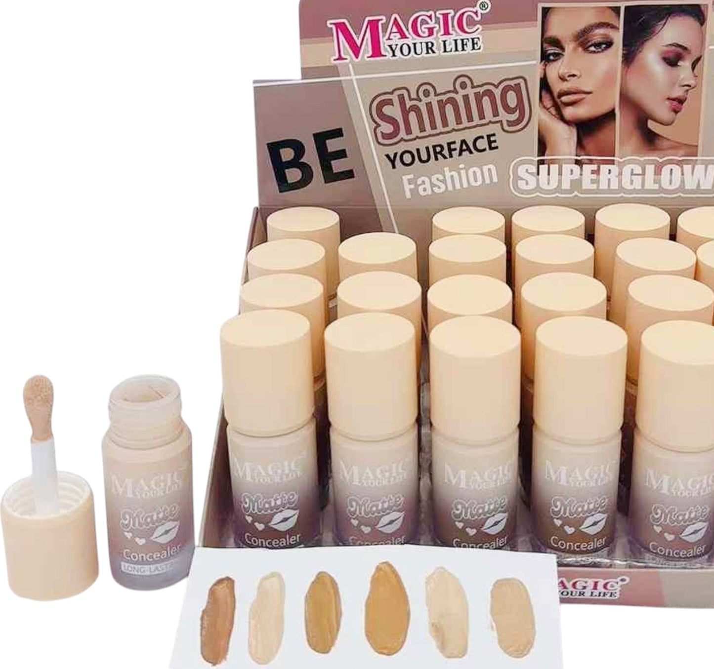 MAGIC YOUR LIFE SUPER GLOW MATTE CONCEALER MA06 (24PC)