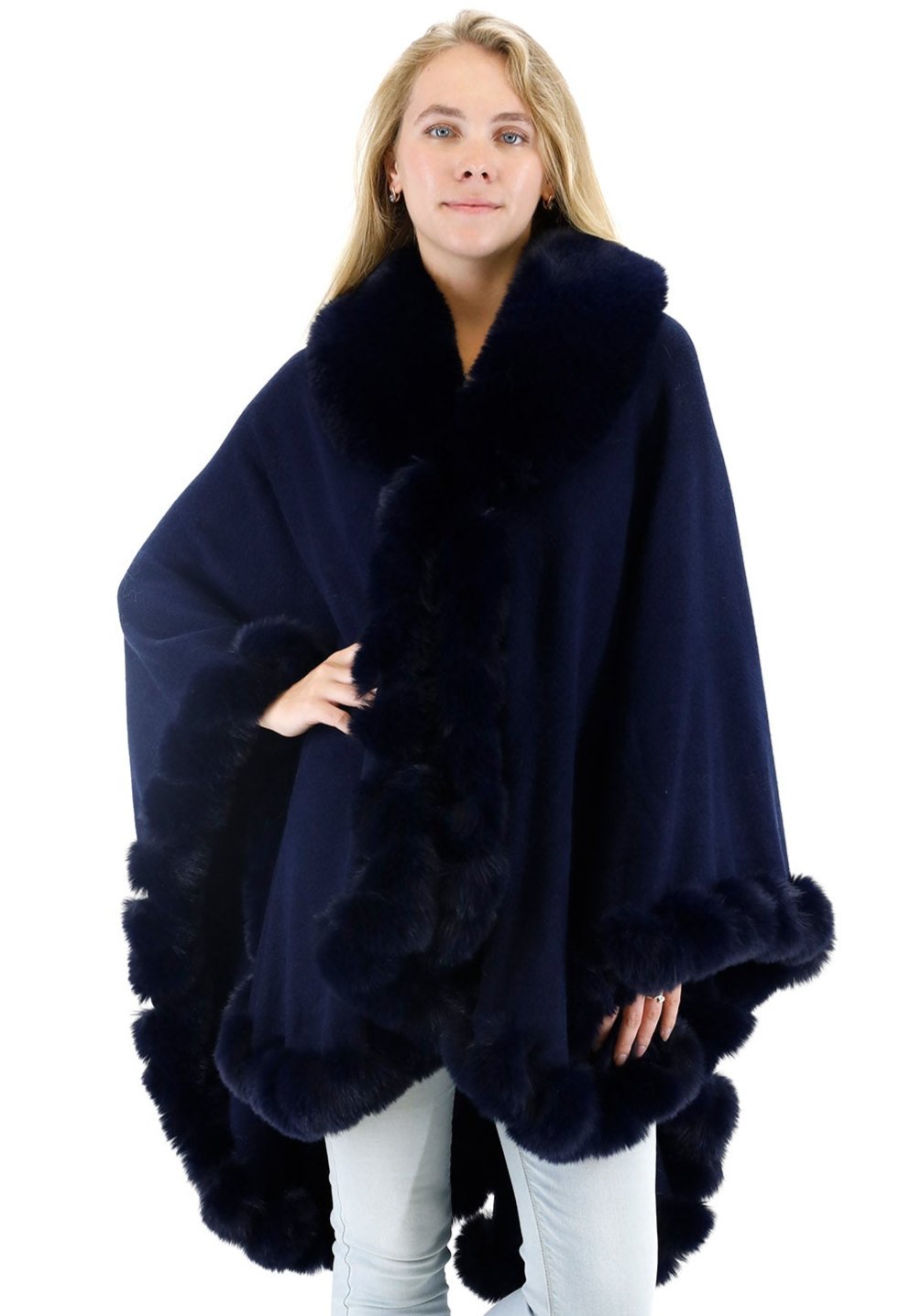 SOLID COLOR FUR SHAWL SW3719-1 (3PC)