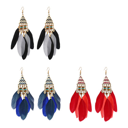 FEATHER EARRING 2826-61 (9PC)