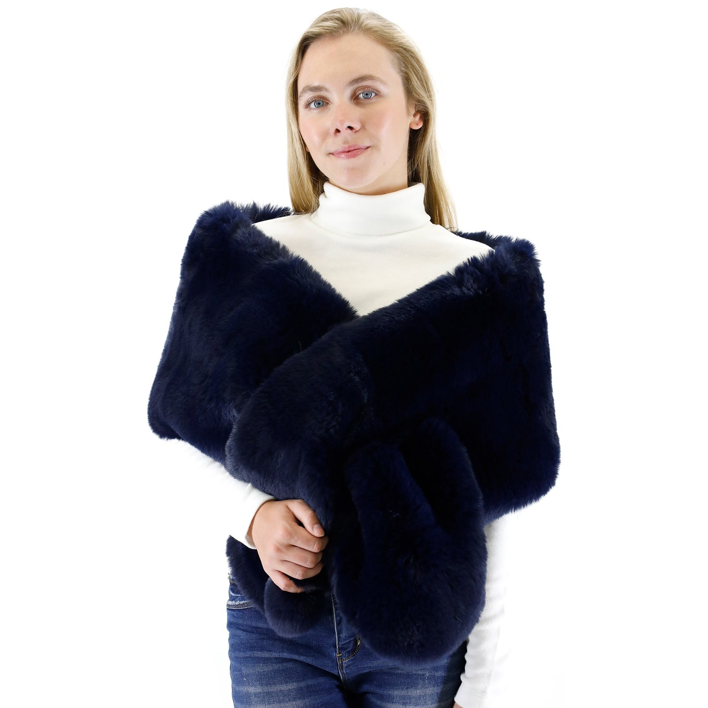 MINK FUR SHAWL P3735 (3PC)