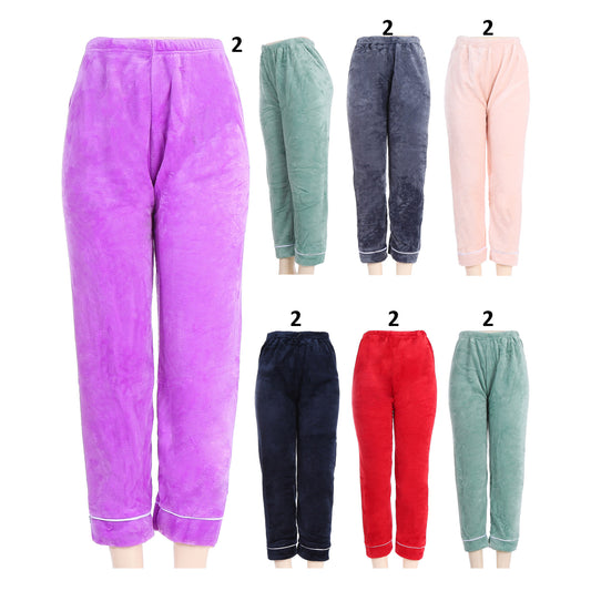 WOMEN'S FLEECE PAJAMA PANTS 2175 (12PC)