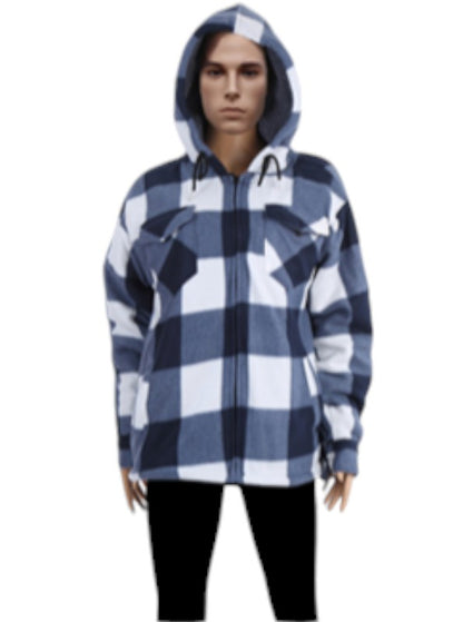 MEN'S PLAID HOODIE WINTER OUTERWEAR P4024 (12PC)