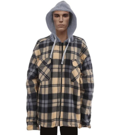 MEN'S PLAID HOODIE WINTER OUTERWEAR P4303 (12PC)