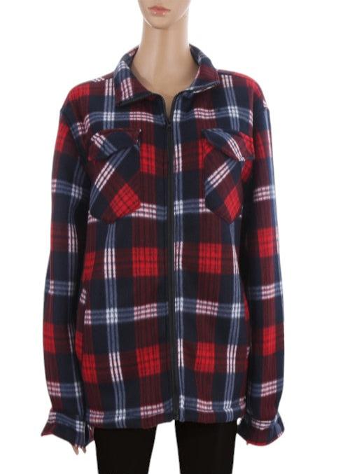 WOMEN'S WINTER LINING OUTERWEAR PLAID P4368 (12PC)