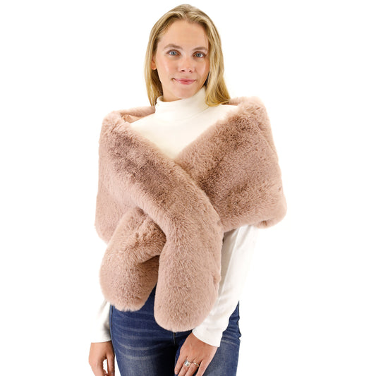 MINK FUR SHAWL P3735 (3PC)