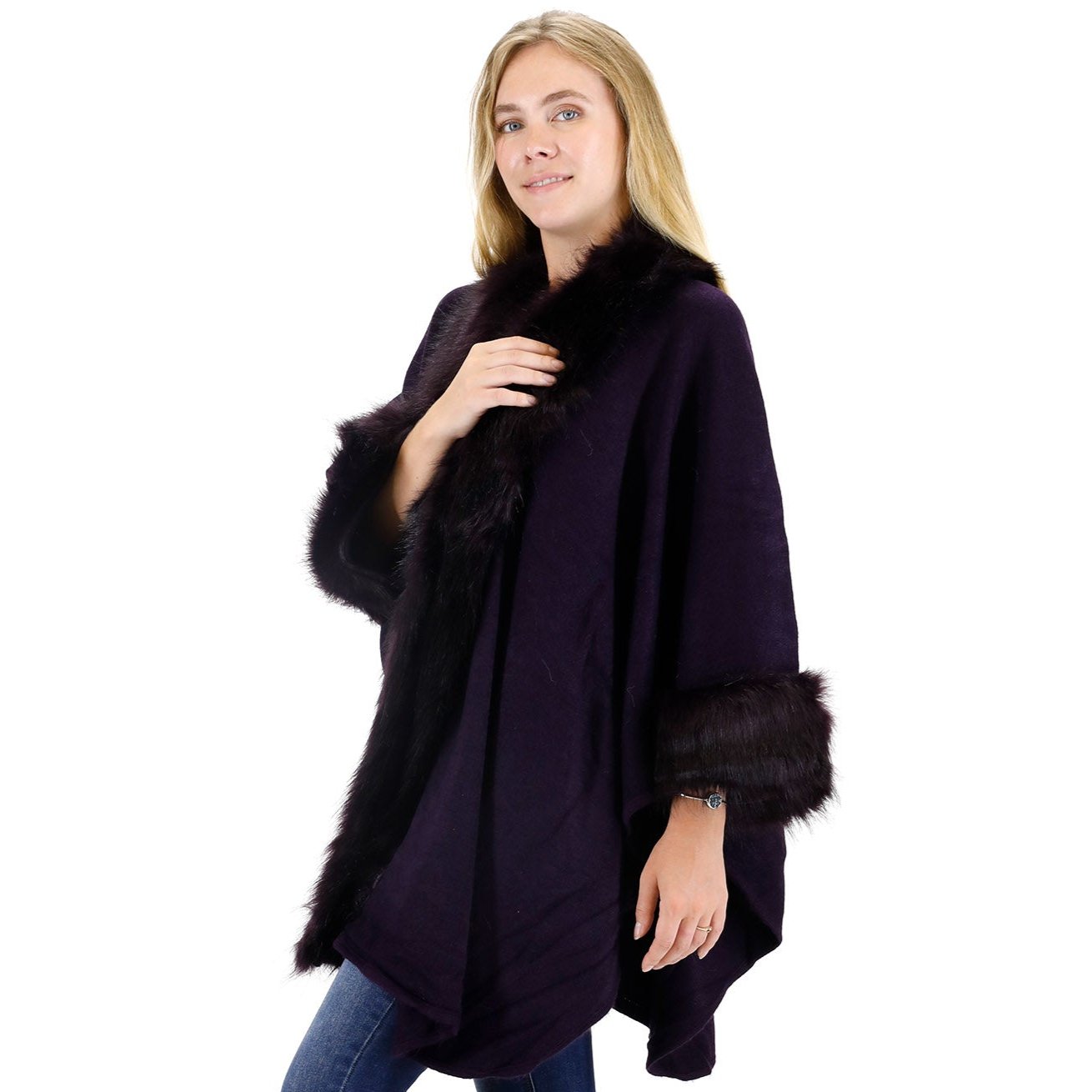 FUR SHAWL LONG SH921 (3PC)