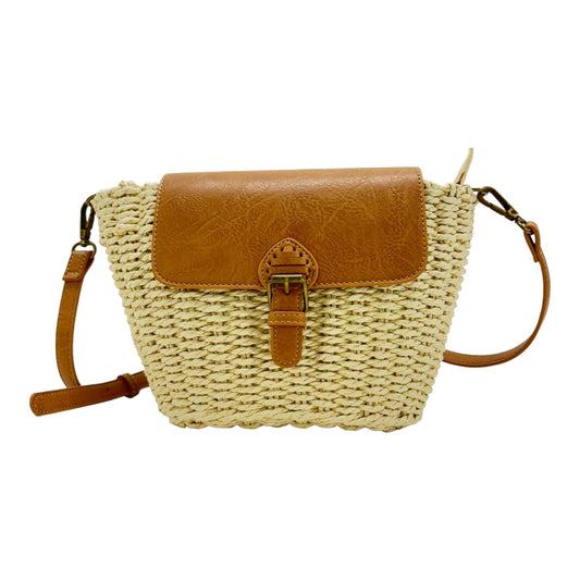 RATTAN BEACH SHOULDER CROSSBODY BAG 4225-8 (6PC)