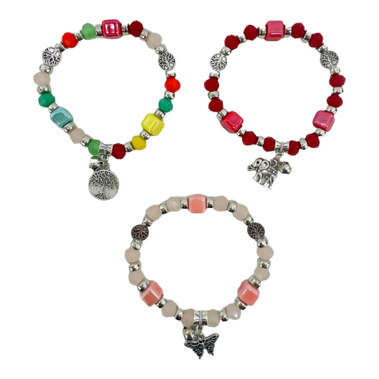 CHARM BEAD BRACELET 4225-2 (12PC)