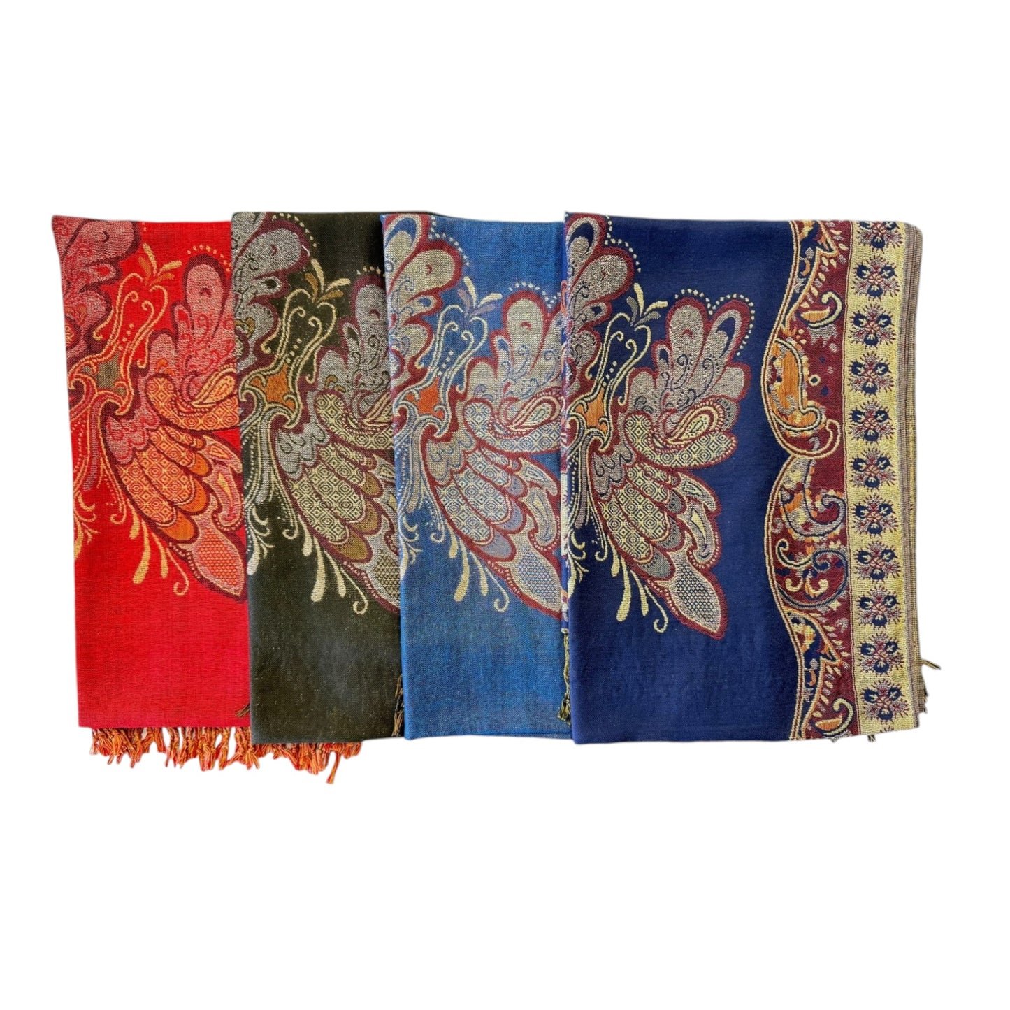 METALLIC PASHMINA BUTTERFLY SCF4815-9 (12PC)