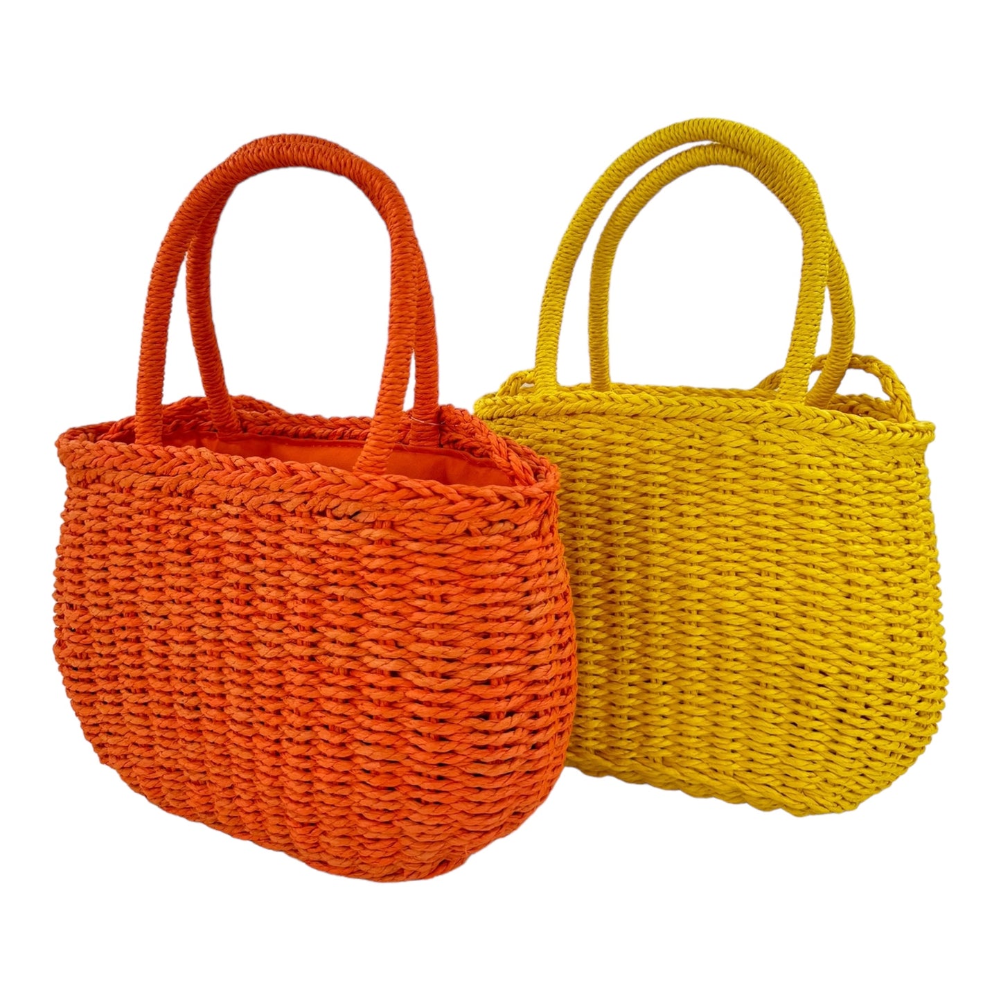 RATTAN BEACH TOTE SHOULDER BAG WITH SCARF 4225-4 (6PC)