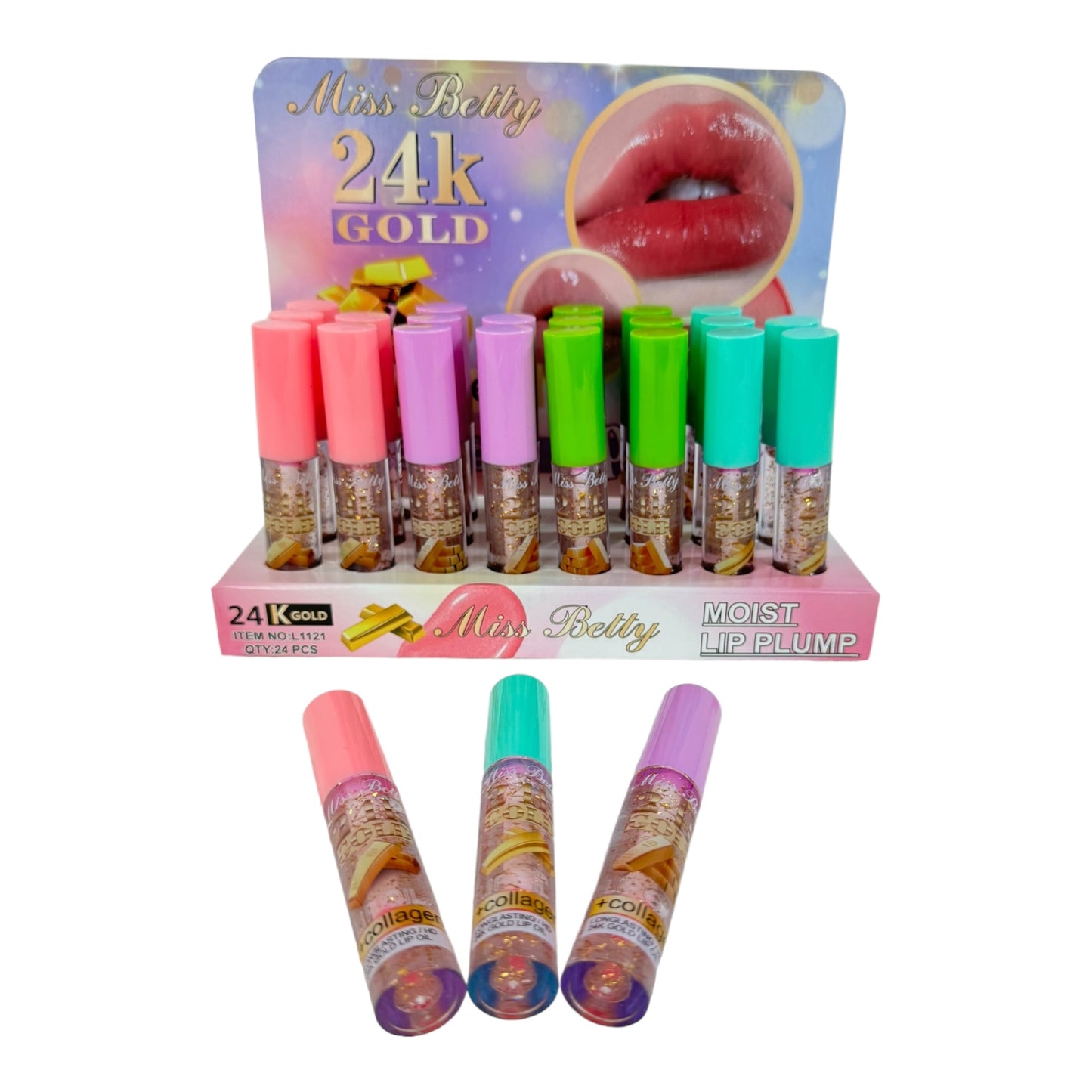 MISS BETTY MOIST LIP PLUMP LC1121 (24PC)