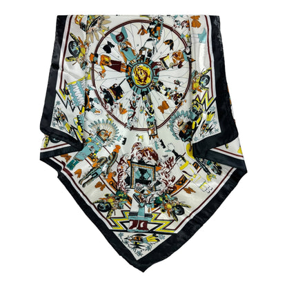 SATIN SCARVES NATIVE PATTERN ST415-19 (12PC)