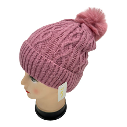 POM POM KNITTED BEANIE SS4717-23 (12PC)