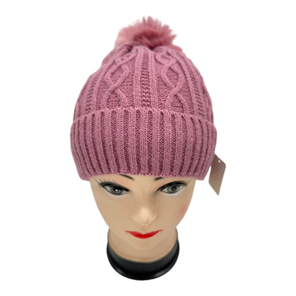 POM POM KNITTED BEANIE SS4717-23 (12PC)