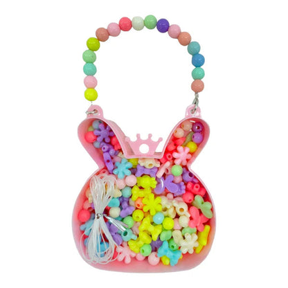 KIDS DIY BEADS KIT HAIR ACCESSORY SET BUNNY JK4305-2 (12PC)