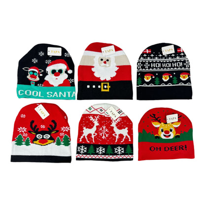 CHRISTMAS BEANIE SS4807-8 (12PC)