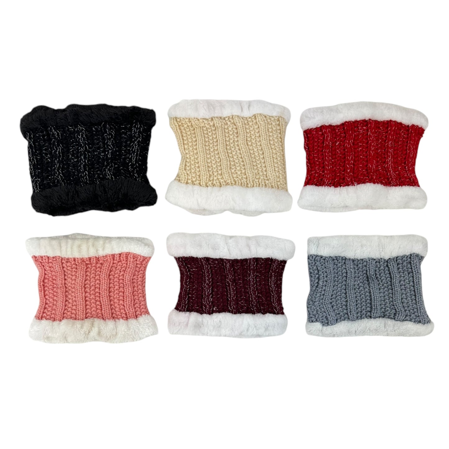 POM POM KNITTED BEANIE WITH NECK WARMER JH4730-4(12SET)