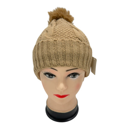 POM POM KNITTED BEANIE SS4717-21 (12PC)