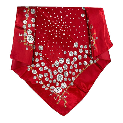 SATIN SCARF PATTERN ST4612-2 (12PC)