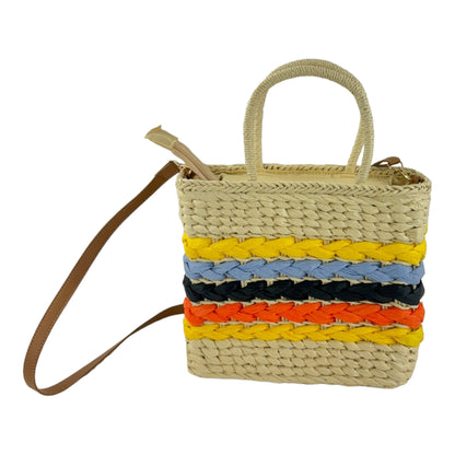 RATTAN BEACH TOTE SHOULDER BAG 4225-1 (6PC)