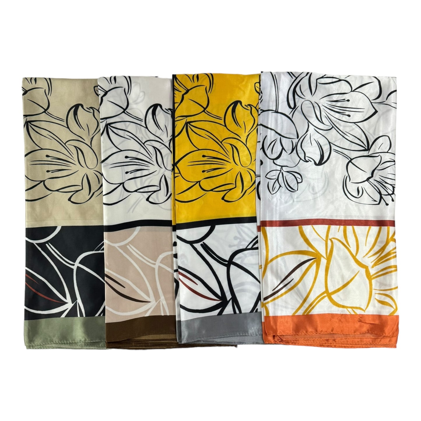 SATIN SCARVES ST4612-5 (12PC)