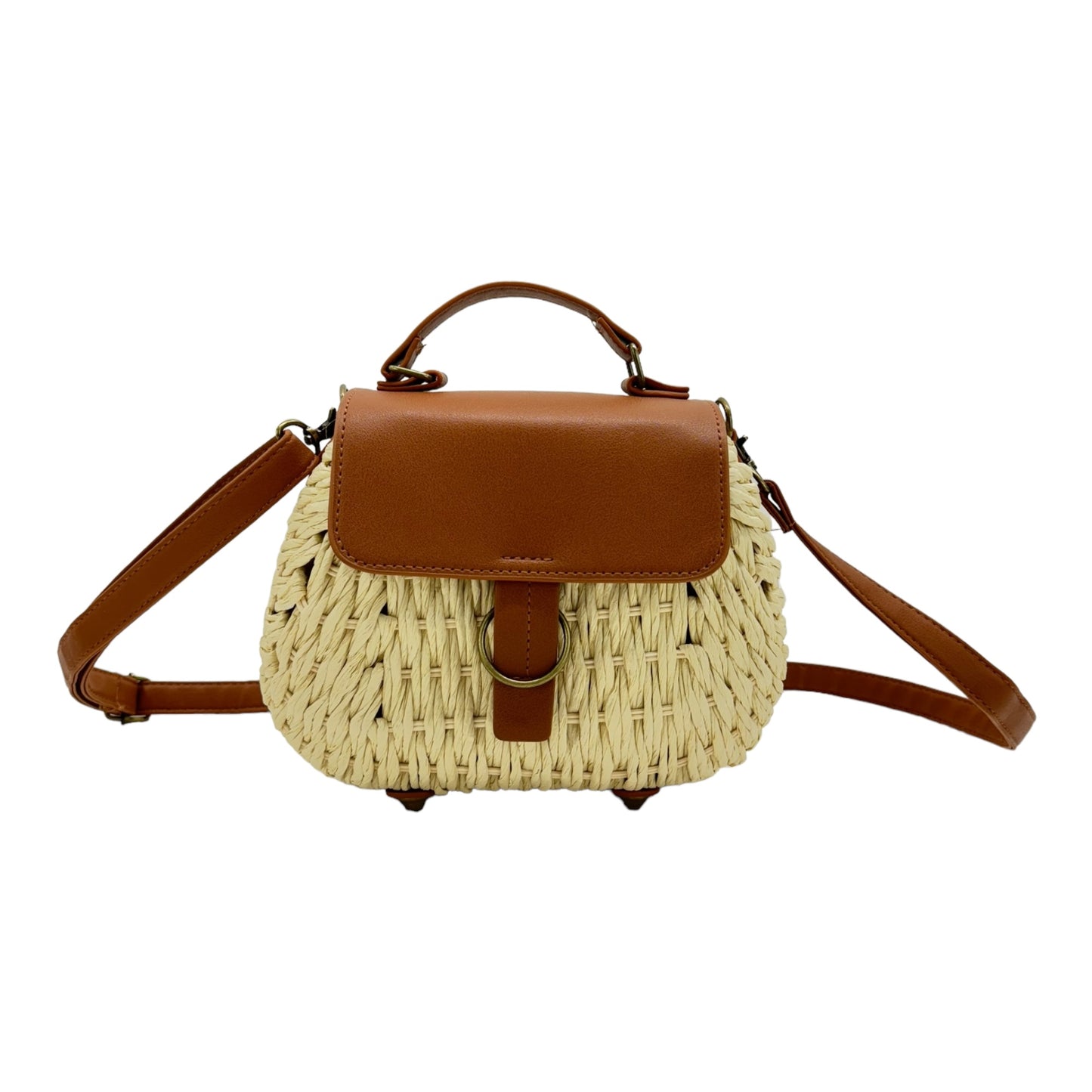 RATTAN BEACH SHOULDER CROSSBODY BAG 4225-11 (6PC)