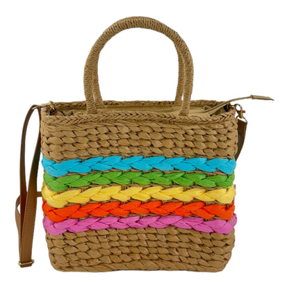 RATTAN BEACH TOTE SHOULDER BAG 4225-1 (6PC)