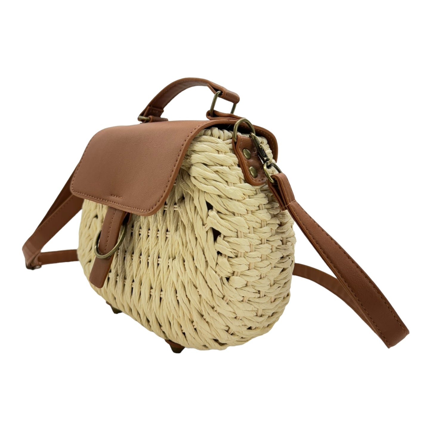 RATTAN BEACH SHOULDER CROSSBODY BAG 4225-11 (6PC)