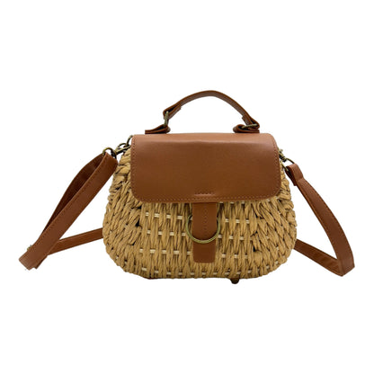 RATTAN BEACH SHOULDER CROSSBODY BAG 4225-11 (6PC)