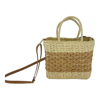 RATTAN BEACH TOTE SHOULDER BAG 4225-1 (6PC)