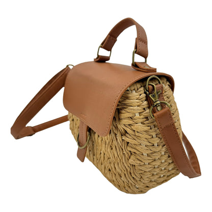 RATTAN BEACH SHOULDER CROSSBODY BAG 4225-11 (6PC)