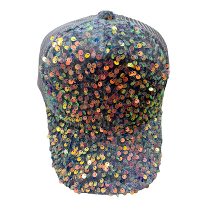 BASEBALL HAT WITH SEQUINS HA3801-2 (12PC)