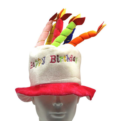 HAPPY BIRTHDAY CAKE COSTUME PARTY HAT SS3318-3 (12PC)