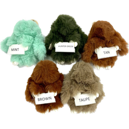 SMALL RABBIT POM POM KEY CHAIN KC0225-5 (12PC)