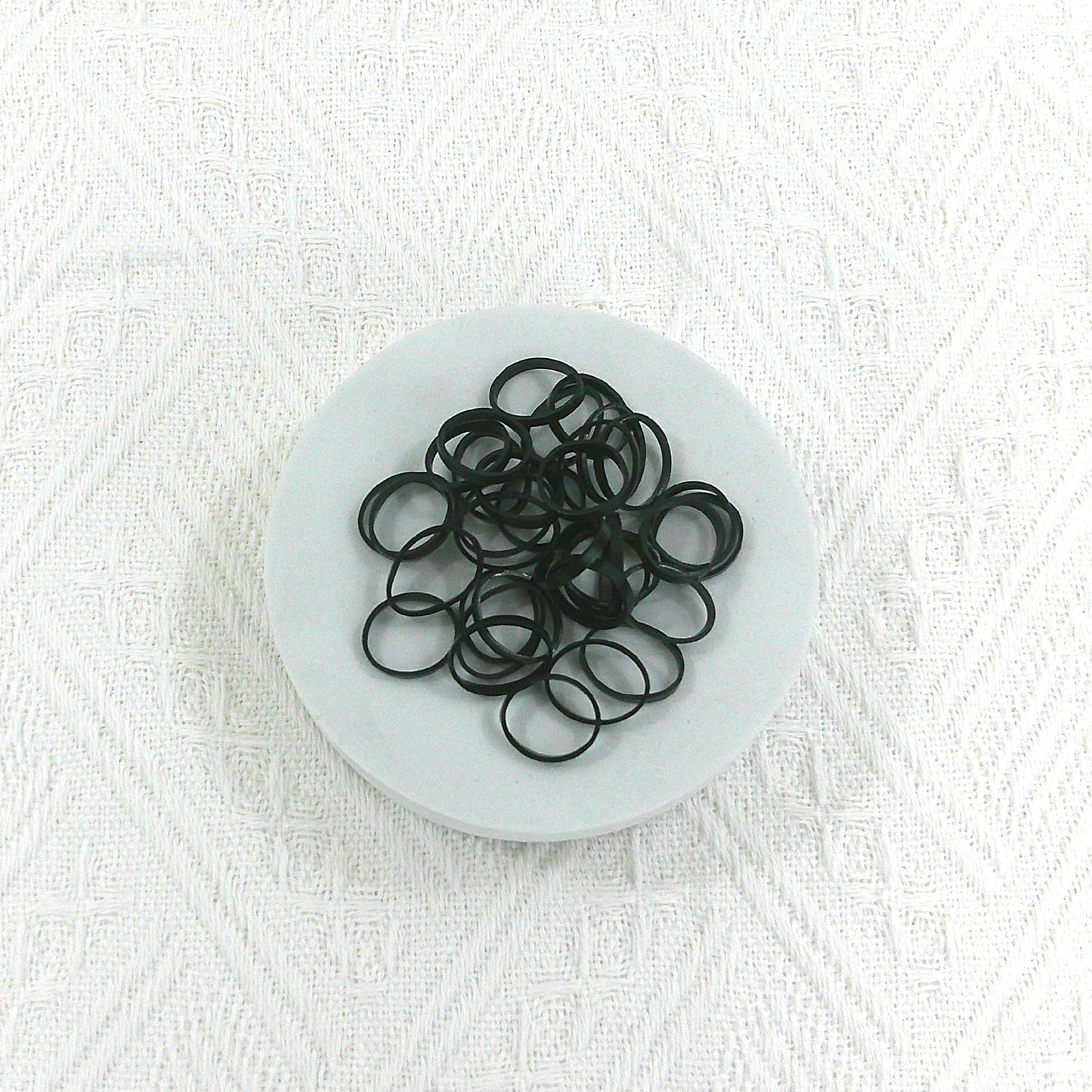 ELASTIC RUBBER HAIR TIE RB4301-1 (12PC)