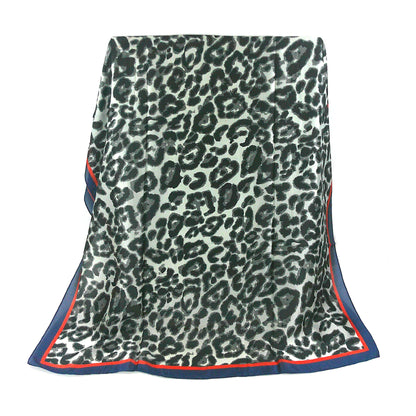 SILKY SCARF LEOPARD PATTERN 317-50 (12PC)