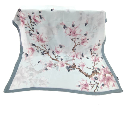 SILKY SCARF FLOWER PATTERN 1022-3 (12PC)