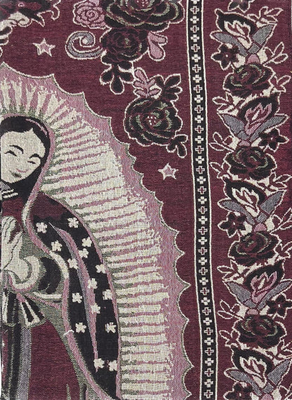 METALLIC PASHMINA OUR LADY OF GUADALUPE SCF3719-28 (12PC)