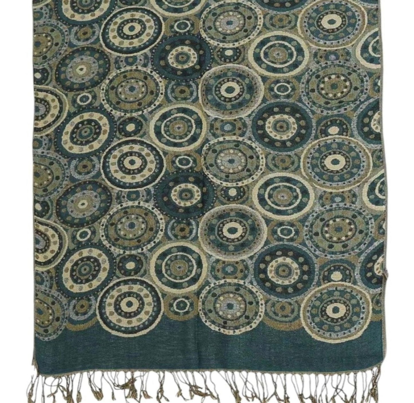 METALLIC PASHMINA CIRCLE PATTERN SCF3719-35 (12PC)