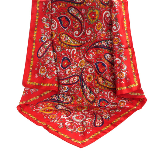 SILKY SCARF PAISLEY PATTERN 3721-10A (12PC)