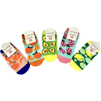 WOMEN'S CUTE FRUITS SOCKS 3208-101 (12PC)