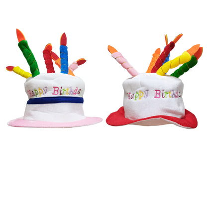 HAPPY BIRTHDAY CAKE COSTUME PARTY HAT SS3318-3 (12PC)