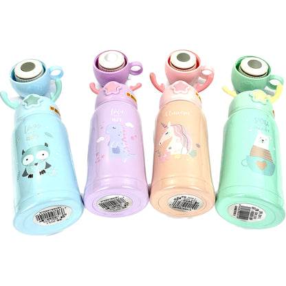 KIDS ANIMAL TUMBLER WITH BAG N CUP 3 SET 3320-26 (2PC)