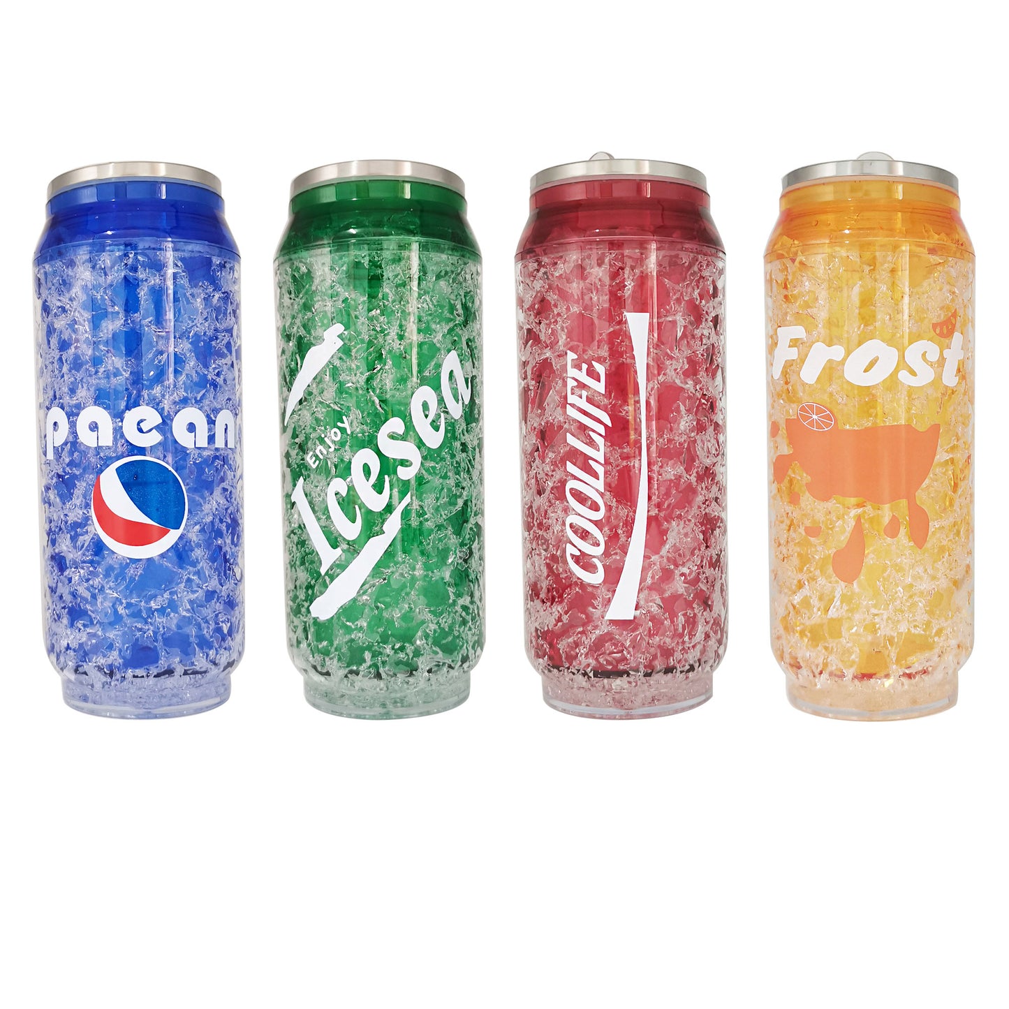 FUNNY ICE CAN TUMBLER 3320-35 (4PC)