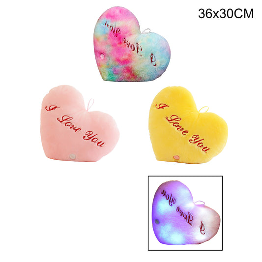 I LOVE YOU HEART LED PLUSH 3404-19 (3PC)