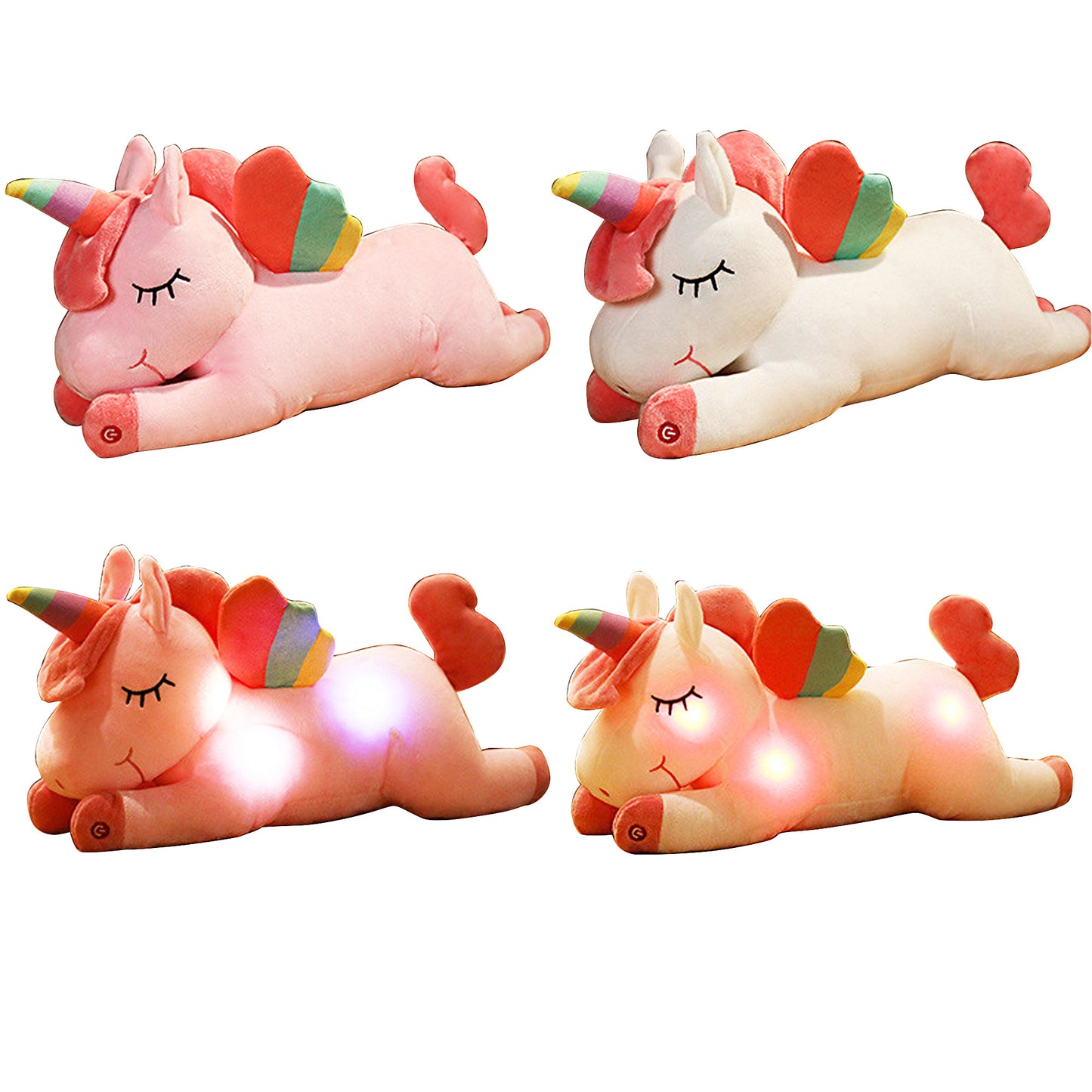 SLEEPING UNICORN LED CHRISTMAS MELODY PLUSH 3404-26 (6PC)