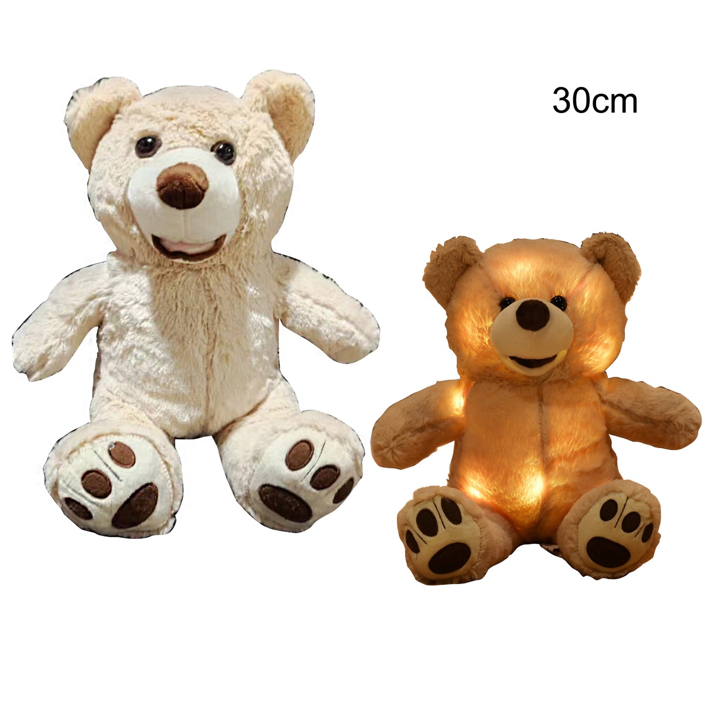 HAPPY FACE SMILE BEAR LED PLUSH SS3404-40 (6PC)