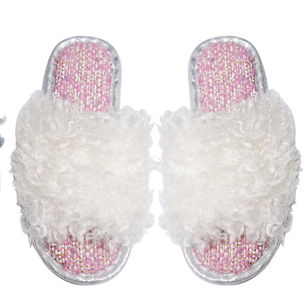 FLUFFY HOME SLIDE SLIPPERS 3429-30 (12PC)