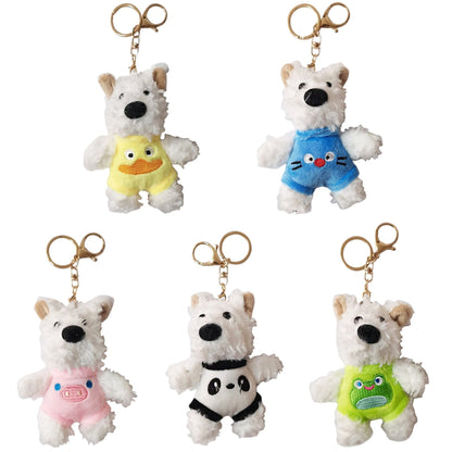 PUPPY WITH ANIMAL PANTS KEY CHAIN SS41014-31 (12PC)